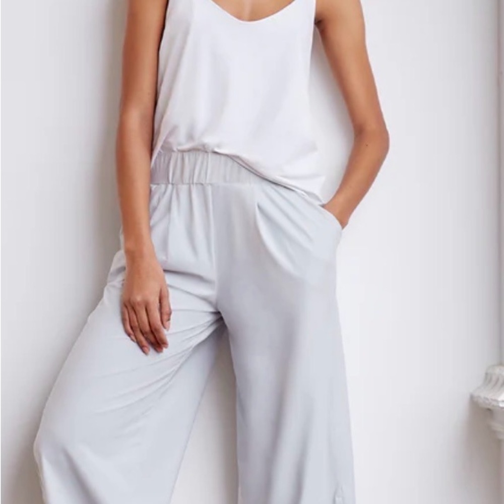ADAY Snap To It Tank Top - White - Size Large (L) - NWT